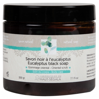 Laboratoire du Haut-Ségala Savon Noir à l'Eucalyptus 200 g