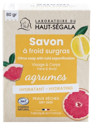 Laboratoire du Haut-Ségala Savon à Froid Surgras Agrumes 80 g