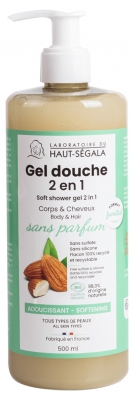 Laboratoire du Haut-Ségala Gel Douche 2en1 Sans Parfum Bio 500 ml