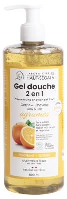 Laboratoire du Haut-Ségala Gel Douche 2en1 Agrumes Bio 500 ml