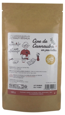 Laboratoire du Haut-Ségala DIY Cire de Carnauba en Paillettes 100 g