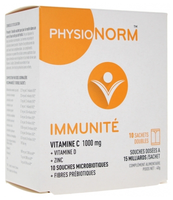 Laboratoire Immubio Physionorm Immunité 10 Sachets Doubles