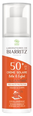 Laboratoires de Biarritz Alga Maris Crème Solaire Enfant SPF50+ Bio 50 ml