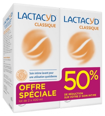 Lactacyd Classique Soin Intime Lavant Lot de 2 x 400 ml