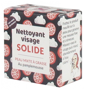 Lamazuna Nettoyant Visage Solide Peau Mixte à Grasse au Pamplemousse 27 ml