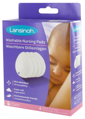 Lansinoh 4 Coussinets d'Allaitement Lavables