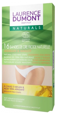 Laurence Dumont Institut Naturals Bandes de Cire Froide Naturelle Aisselles & Maillot 16 Bandes