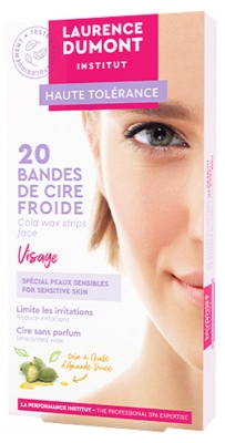 Laurence Dumont Institut Haute Tolérance Bandes de Cire Froide Visage 20 Bandes