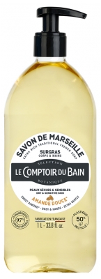 Le Comptoir du Bain Savon de Marseille Surgras Amande Douce 1L