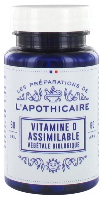 Les Préparations de l'Apothicaire Vitamine D Assimilable Bio 60 Gélules