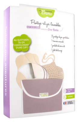Les Tendances d'Emma Collection Eco Belle Protège-Slips Quotidien Lavable 3 Protège-Slips