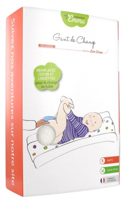 Les Tendances d'Emma Collection Eco Chou Gant de Change Recharge 5 Gants Eucalyptus