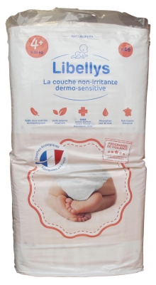 Libellys La Couche Non-Irritante Dermo-Sensitive Taille 4+ (9-20 kg) 46 Couches