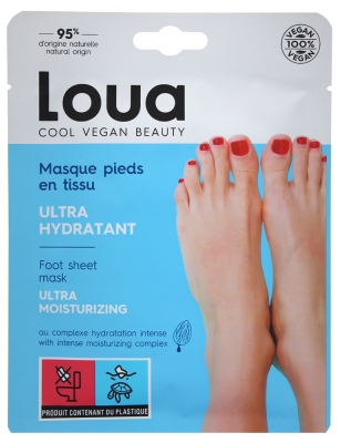 Loua Masque Pieds en Tissu Ultra-Hydratant 1 Paire 16 ml