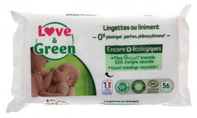 Love & Green Lingettes au Liniment 56 Lingettes