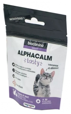 Alphacalm Tasty Chats - NAC - Très Petits Chiens 30 Bouchées Appétentes Biocanina