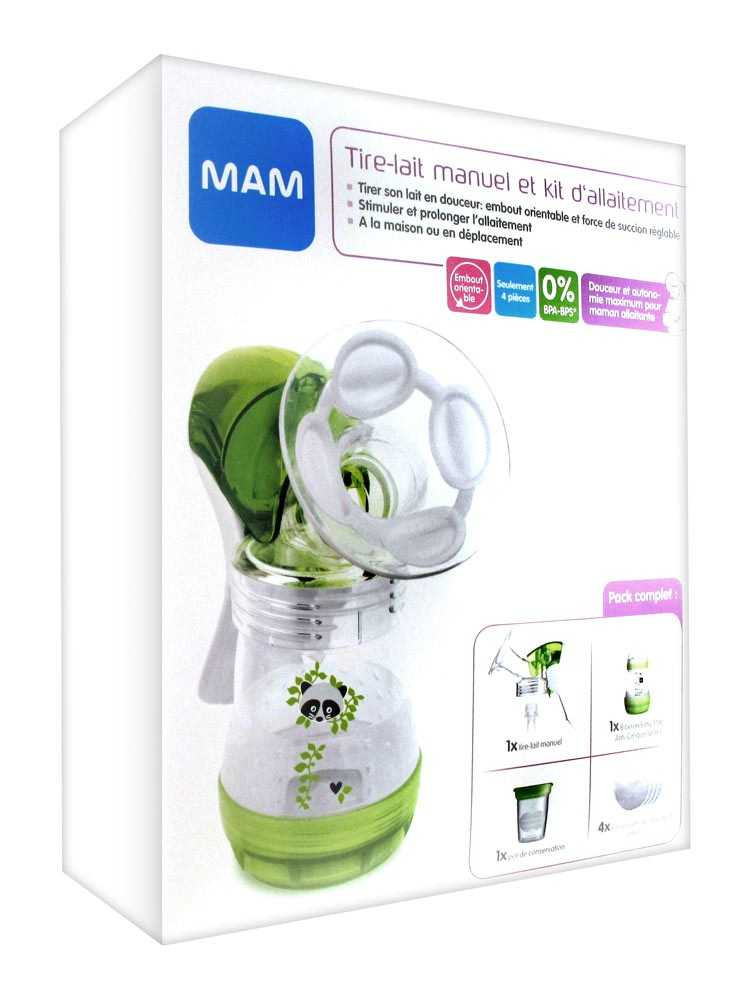 Tire lait manuel et kit d'allaitement MAM