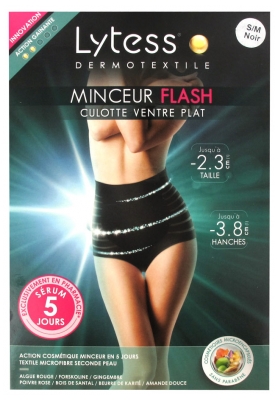 Lytess Dermotextile Minceur Flash Culotte Ventre Plat Noir