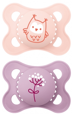 MAM Original 2 Sucettes Anatomiques Silicone Couleurs de la Nature 2-6 Mois
