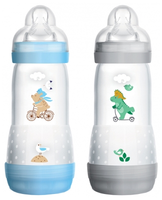 MAM Easy Start 2 Biberons Anti-Colique 320 ml 4 Mois + Débit 3