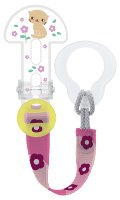 MAM Sucette Anatomique Silicone 0-6 Mois et Attache-Sucette