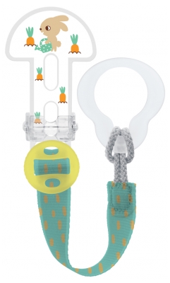 MAM Sucette Anatomique Silicone 0-6 Mois et Attache-Sucette
