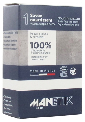Manetik Savon Nourrissant Peaux Sèches & Sensibles Bio 100 g