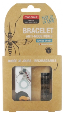 Manouka Kameleo Bracelet Anti-Moustiques + Recharge 6 ml