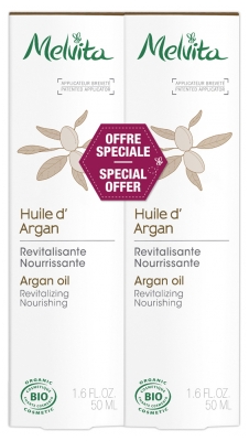 Melvita Huile d'Argan Lot de 2 x 50 ml