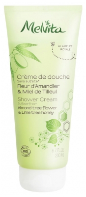 Melvita Crème de Douche Fleur d'Amandier & Miel de Tilleul 200 ml