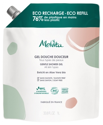 Melvita Gel Douche Douceur Bio Éco-Recharge 1 L