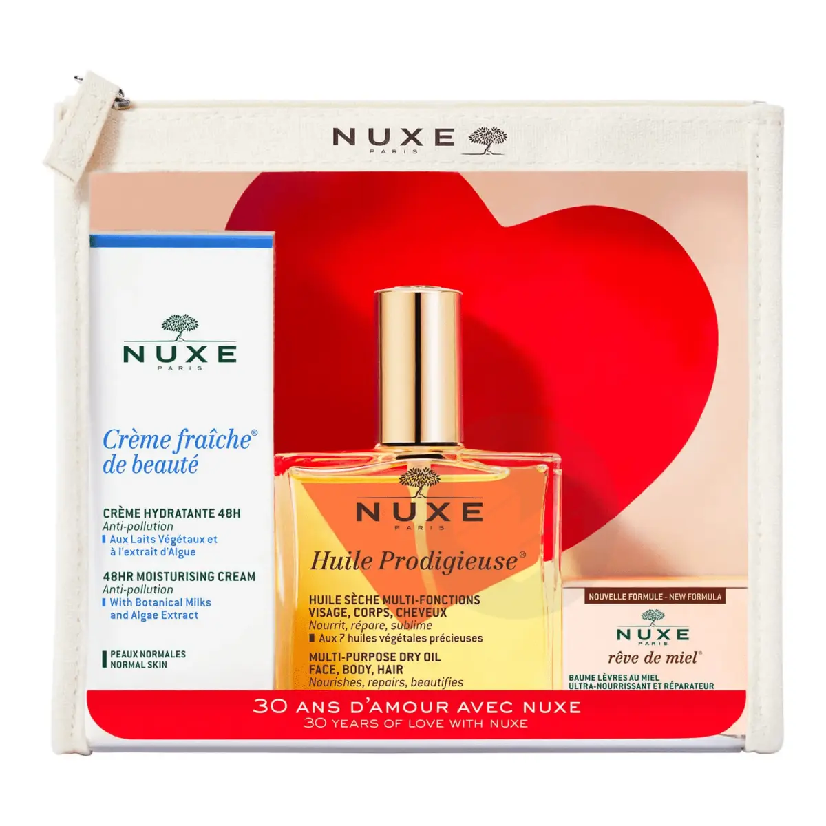 [NgRT011uyRT0028277] Trousse Anniversaire 30 Ans d'Amour Nuxe