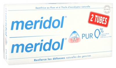 Meridol Dentifrice Pur Lot de 2 x 75 ml