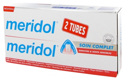 Meridol Dentifrice Soin Complet Gencives & Dents Sensibles Lot de 2 x 75 ml