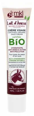 MKL Green Nature Lait d'Ânesse Bio des Pyrénées Crème Visage 40 ml
