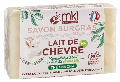MKL Green Nature Lait de Chèvre Bio Savon Surgras Thé Sencha 100 g