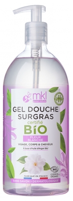 MKL Green Nature Gel Douche Surgras Fleur Blanche Bio 1 L