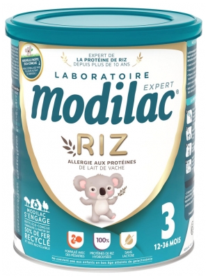Modilac Expert Riz 3ème Âge 12-36 Mois 800 g