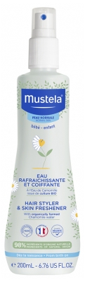Mustela Eau Rafraîchissante et Coiffante à l'Eau de Camomille Bio 200 ml