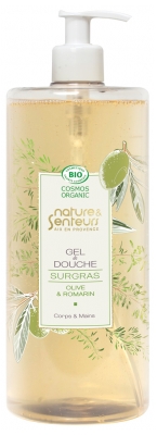 Nature & Senteurs Gel Douche Olive et Romarin Surgras Bio 1 L