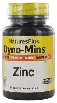 Natures Plus Dyno-Mins Zinc 60 Comprimés Sécables