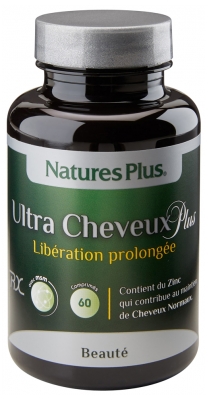 Natures Plus Ultra Cheveux Plus Libération Prolongée 60 Comprimés