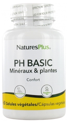 Natures Plus PH Basic Minéraux & Plantes 60 Gélules Végétales