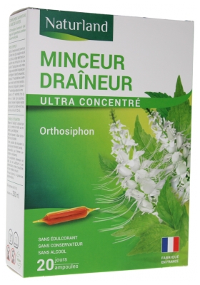 Naturland Minceur Draineur 20 Ampoules Buvables de 10 ml