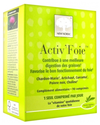 New Nordic Activ'Foie 90 Comprimés