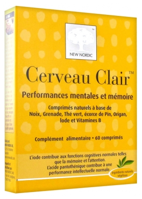 New Nordic Cerveau Clair 60 Comprimés