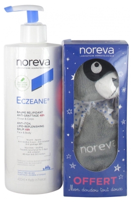 Noreva Eczeane Baume Relipidant Anti-Grattage 48H 400 ml + Mon Doudou Tout Doux Offert