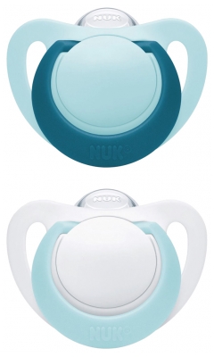 NUK Genius 2 Sucettes Silicone 0-6 Mois