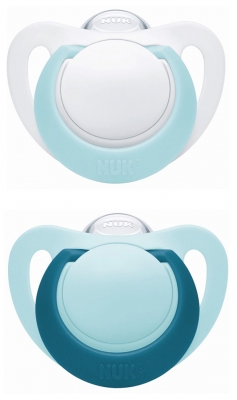 NUK Genius 2 Sucettes Silicone 0-2 Mois