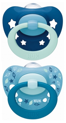 NUK Signature 2 Sucettes Silicone 18-36 Mois